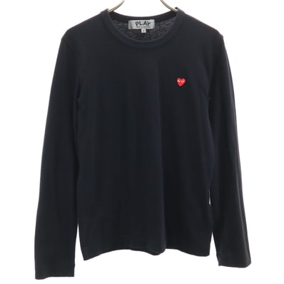 PLAY COMME des GARCONS プレイコムデギャルソン 2023年 日本製 長袖 Tシャツ M ブラック ロンT