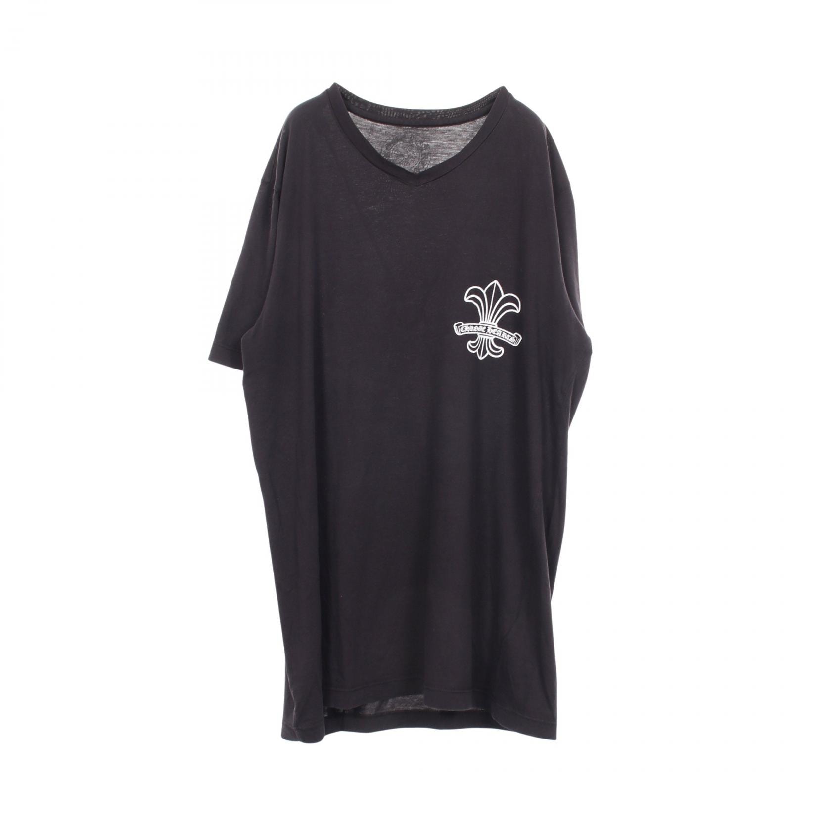 Chrome Hearts BS Fleur V-Neck S/S T-Shirt "Black"