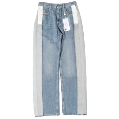 新品 MM6 Maison Margiela 25AW イタリア製 INSIDEOUT SEAM DENIM PANTS インサイドアウトシームデニムパンツ S62LB0200 S30844 25 Blue メゾンマルジェラ 定価116,600円 ジーンズ