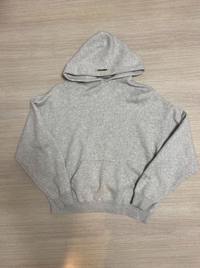 FEAR OF GOD ESSENTIALS 3M Logo Pullover Hoodie "Light Grey"