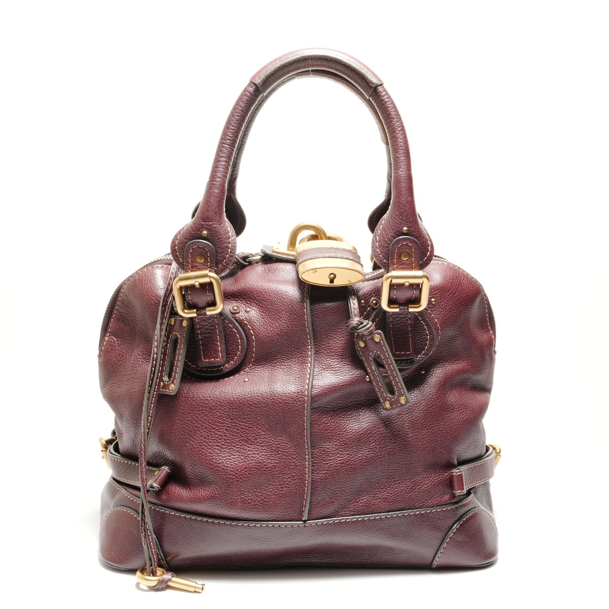 クロエ Chloe レザー パディントン ショルダーバッグ【中古】