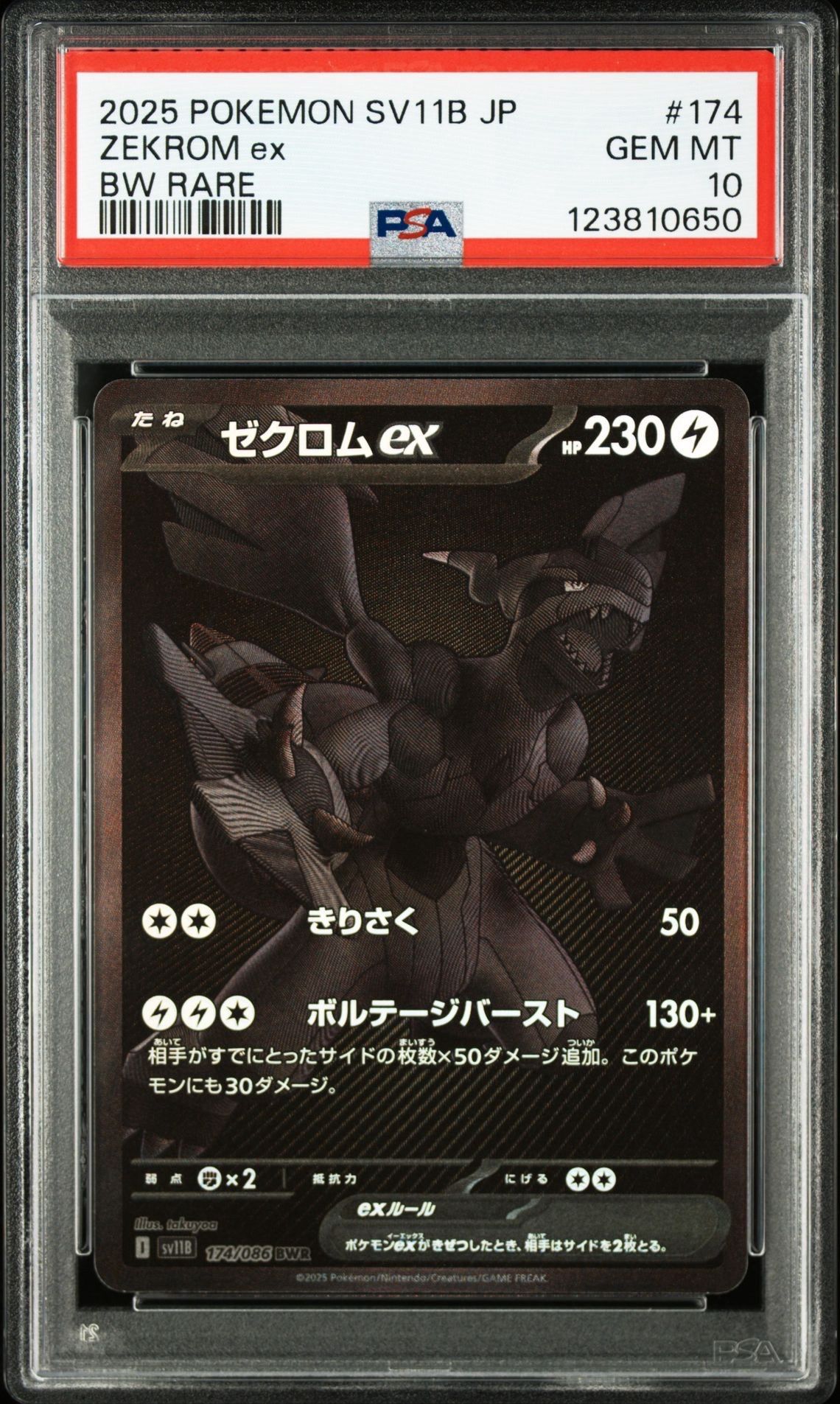 ゼクロムex BWR [SV11B 174/086](拡張パック「ブラックボルト」)