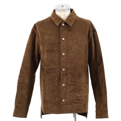 ディオール xCactus Jack カクタスジャック【国内正規】283D493BY509 ロゴエンブロイダリー ベルベット オーバーサイズ シャツ 52