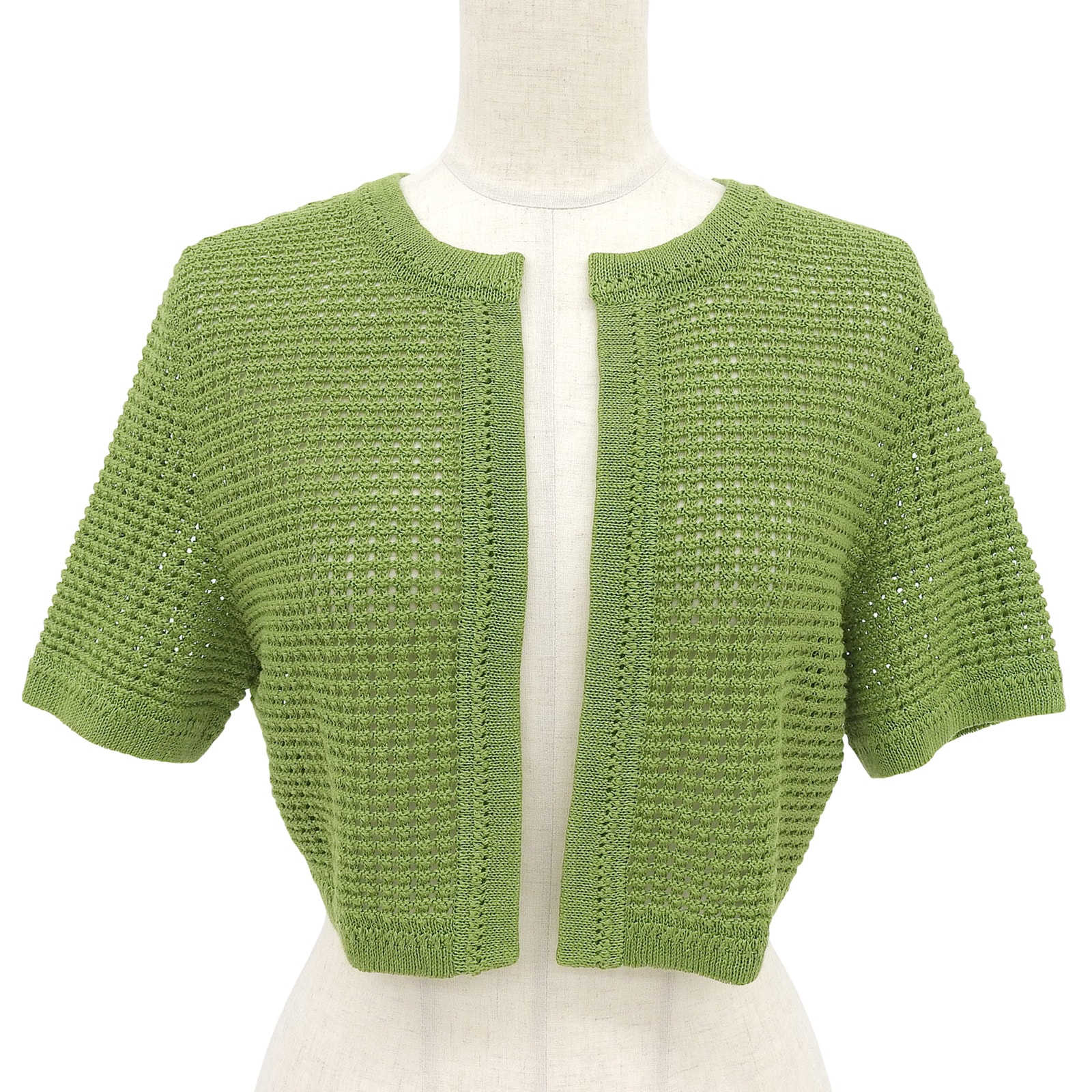 極美品 フォクシー
 カーディガン グリーン レディース 38 43769