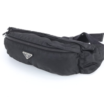■美品 プラダ テスート ナイロントライアングルロゴボディバッグ