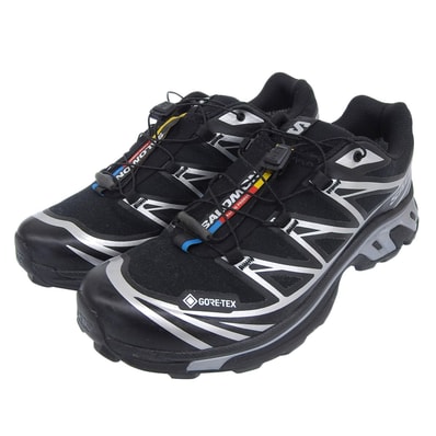 サロモン 美品 XT-6 GTX ゴアテックス ローカットスニーカー シューズ メンズ ブラック 26.5cm 474506 8(UK)