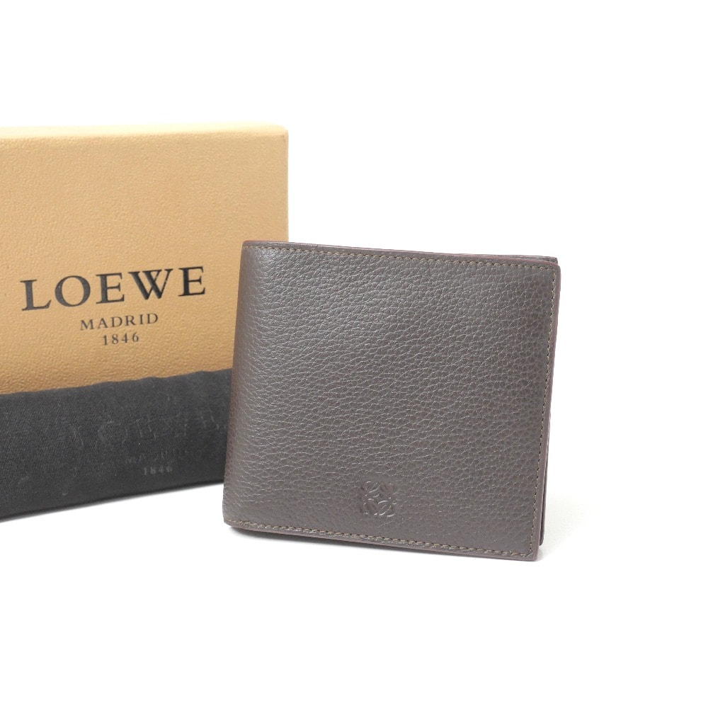LOEWE ロエベ 二つ折り財布 アナグラム レザーウォレット ブランド古着【中古】20260819/RB0319