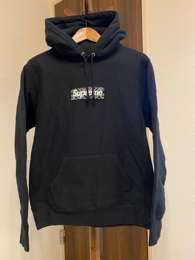 Supreme Bandana Box Logo Hooded Sweatshirt "Black"
