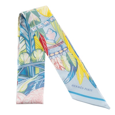 HERMES エルメス ツイリー Danse Pacifique ダンス・パシフィック 063572S 15 2021AW スカーフ シルク マルチカラー【中古】