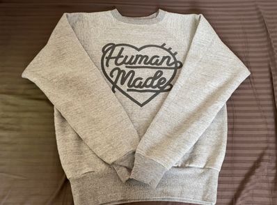 HUMAN MADE RAGLAN CREWNECK SWEATSHIRT "Grey"