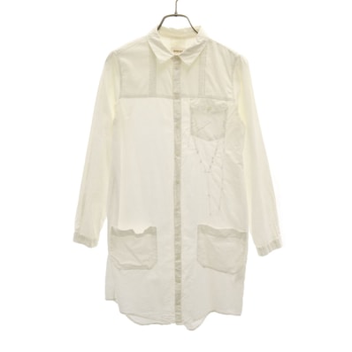 DIESEL ディーゼル 長袖 シャツワンピース XXS アイボリー