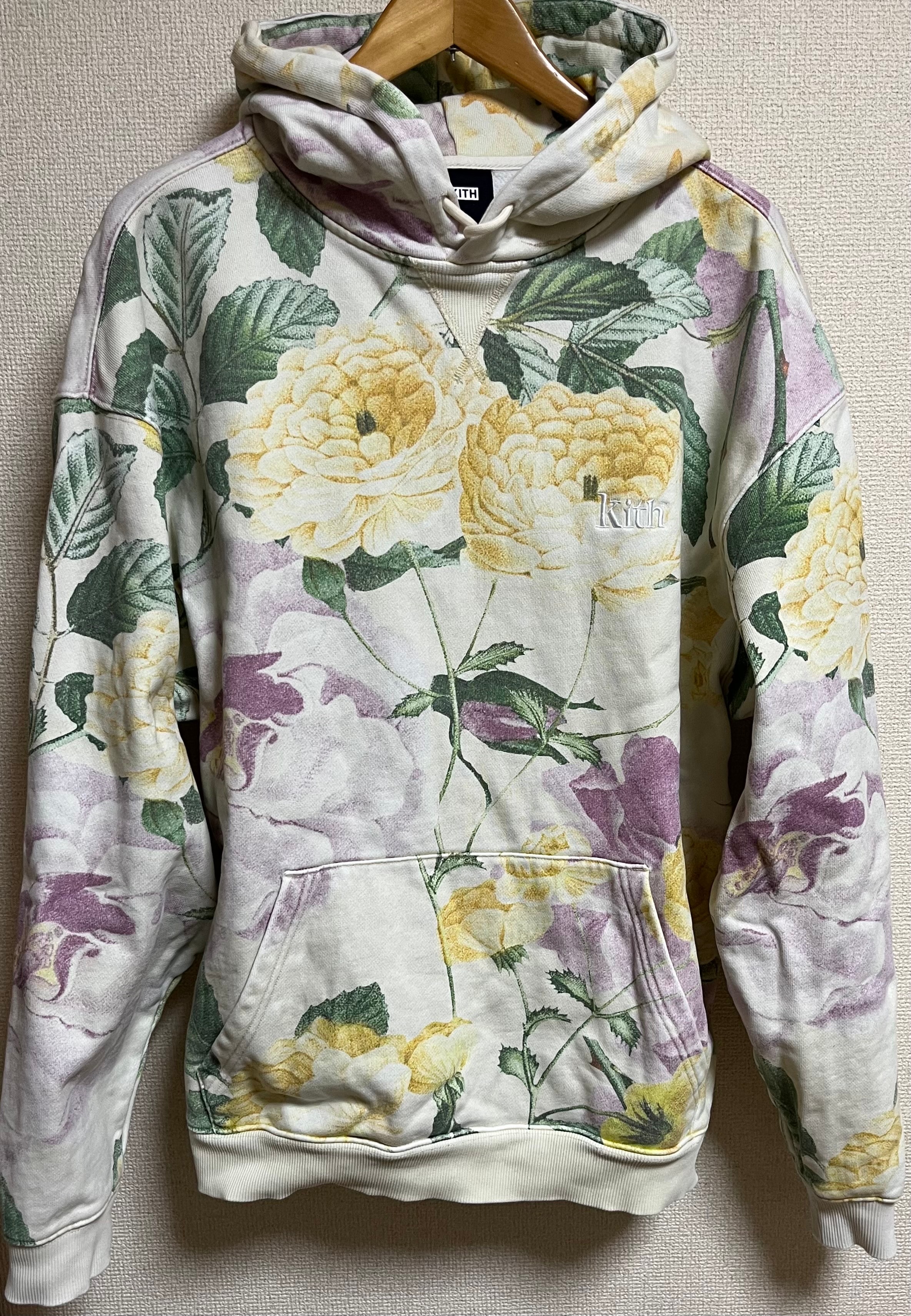 Kith Peony Print Hoodie "Yellow"