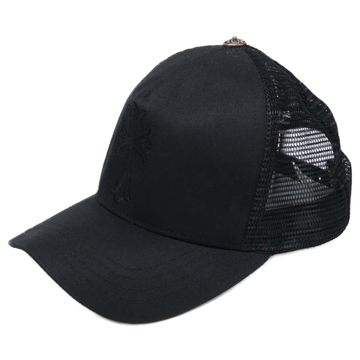 Chrome Hearts Baseball Denim Cap Cross "Black"