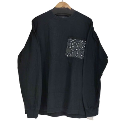 胸ポケット切替デザイン L/S Tシャツ【1143241711157】