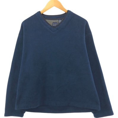 古着 90年代 ギャップ GAP オールドギャップ Vネック フリースプルオーバー メンズXL相当 ヴィンテージ/eaa558773
