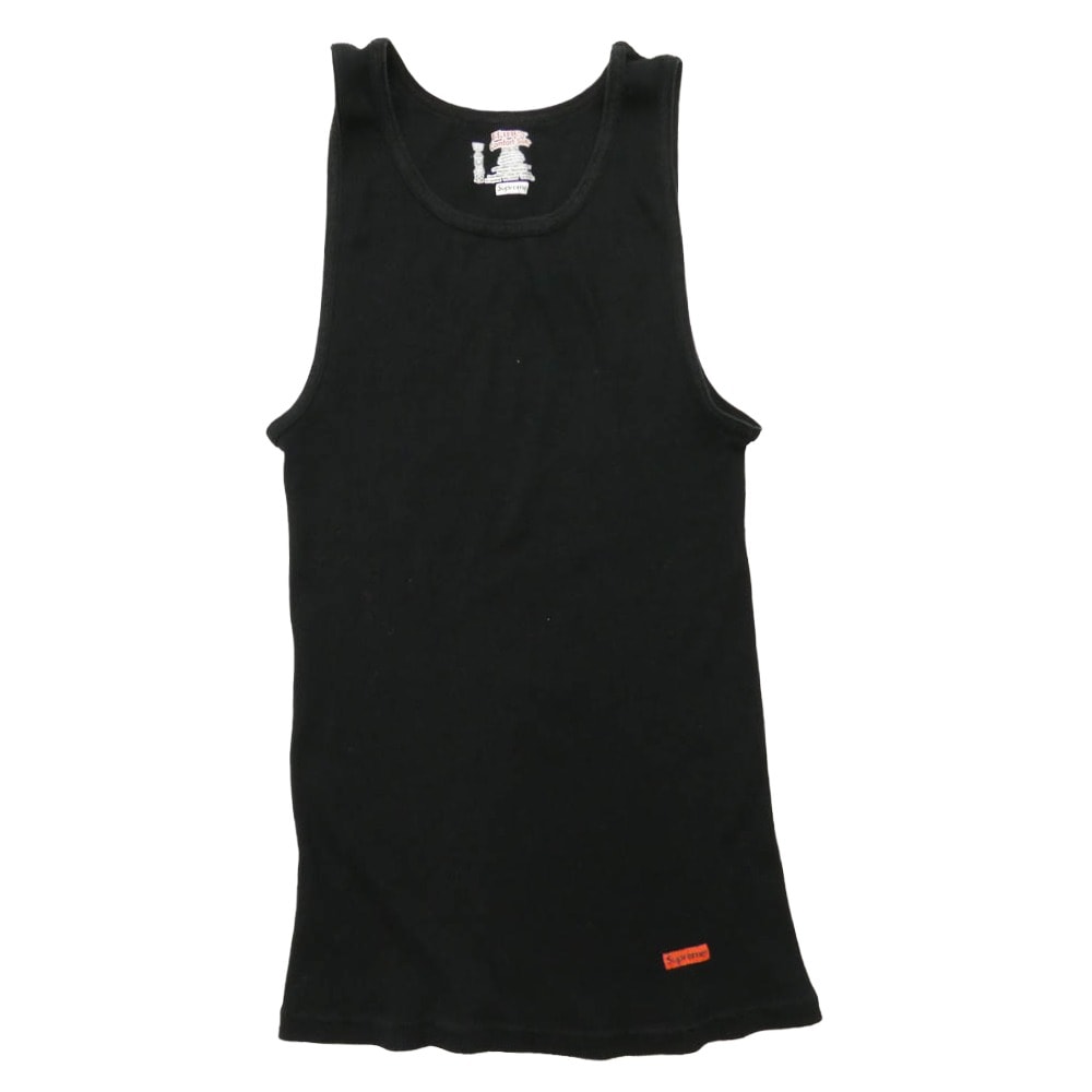 Supreme シュプリーム HANES ヘインズ  Tank Tops タンクトップ カットソー ブラック系 L【中古】