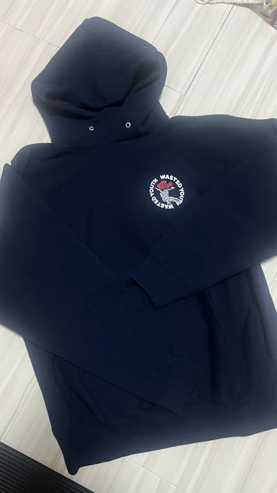 Wasted Youth Heavy Weight Hoodie #2 "Navy" / VERDY