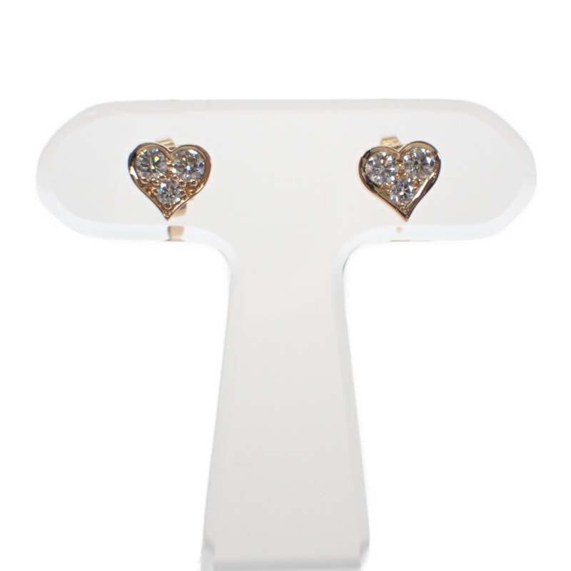 ティファニー TIFFANY&Co. センチメンタルハート ピアス K18ピンクゴールド ダイヤモンド レディース【中古】【Aランク】