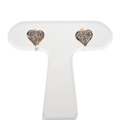 ティファニー TIFFANY&Co. センチメンタルハート ピアス K18ピンクゴールド ダイヤモンド レディース【中古】【Aランク】