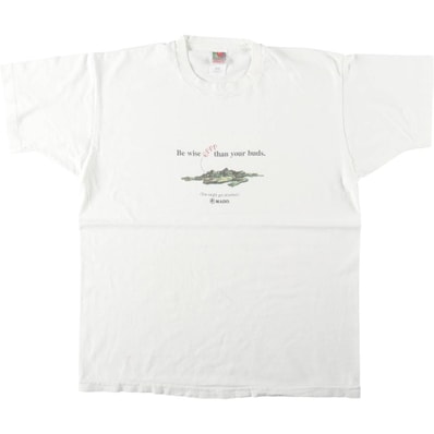 古着 90年代 フルーツオブザルーム FRUIT OF THE LOOM HEAVY cotton プリントTシャツ USA製 メンズXL相当 ヴィンテージ/eaa645040