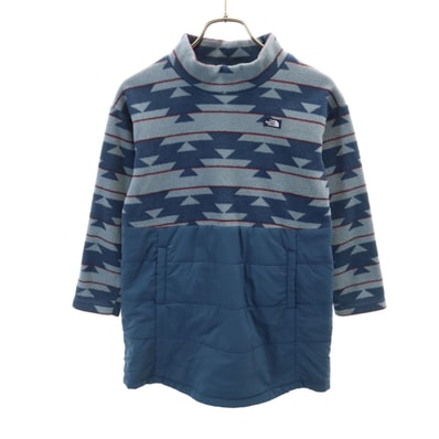 THE NORTH FACE ノースフェイス プリマロフト ネイティブ柄 長袖 フリース バスク ワンピース 130 ネイビー NAG71811 アウトドア