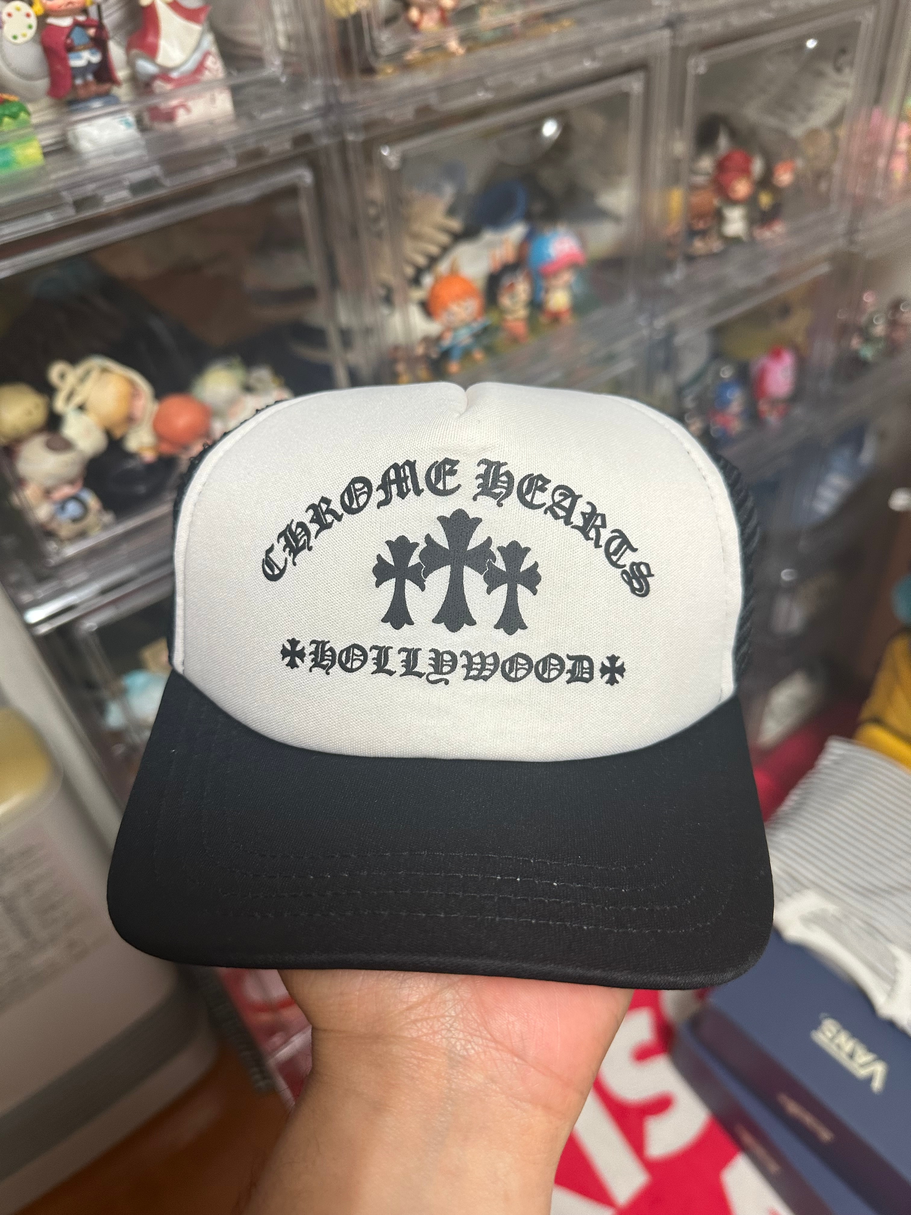 Chrome Hearts Trucker Cap King Taco "Black/White"