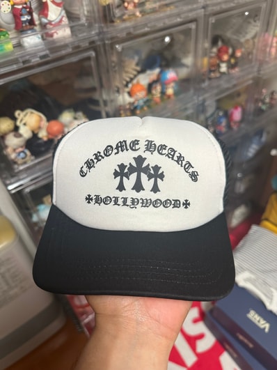 Chrome Hearts Trucker Cap King Taco "Black/White"