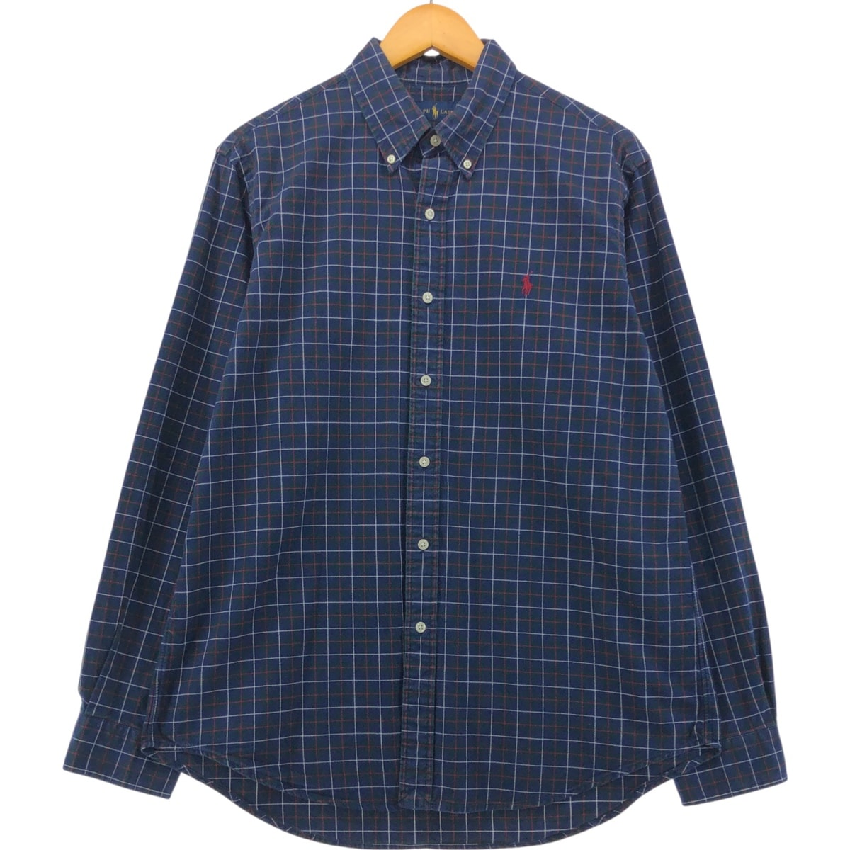 古着 ラルフローレン Ralph Lauren 長袖 ボタンダウンチェックシャツ メンズL相当/eaa561505