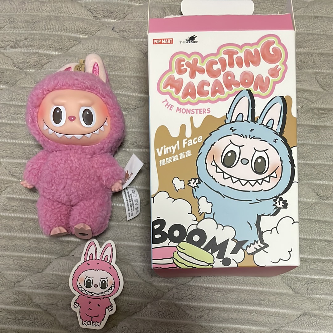 POP MART THE MONSTERS (LABUBU) Exciting Macaron Plush Series LYCHEE BERRY