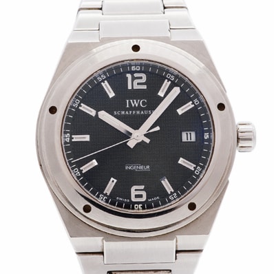 【6whc0225】IWC アイダブリューシー シャフハウゼン インヂュニア・オートマティック IW322701 黒文字盤【中古】腕時計 メンズ