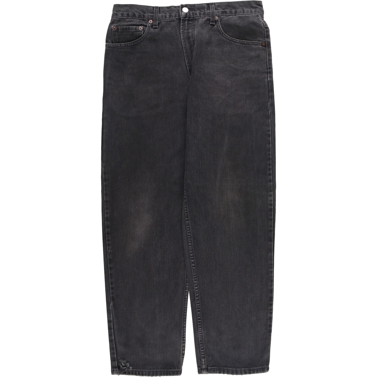 古着 90~00年代 リーバイス Levi's 550 RELAXED FIT TAPERED LEG COUPE RELAX ブラックデニム テーパードデニムパンツ カナダ製 メンズw34相当/eaa571206