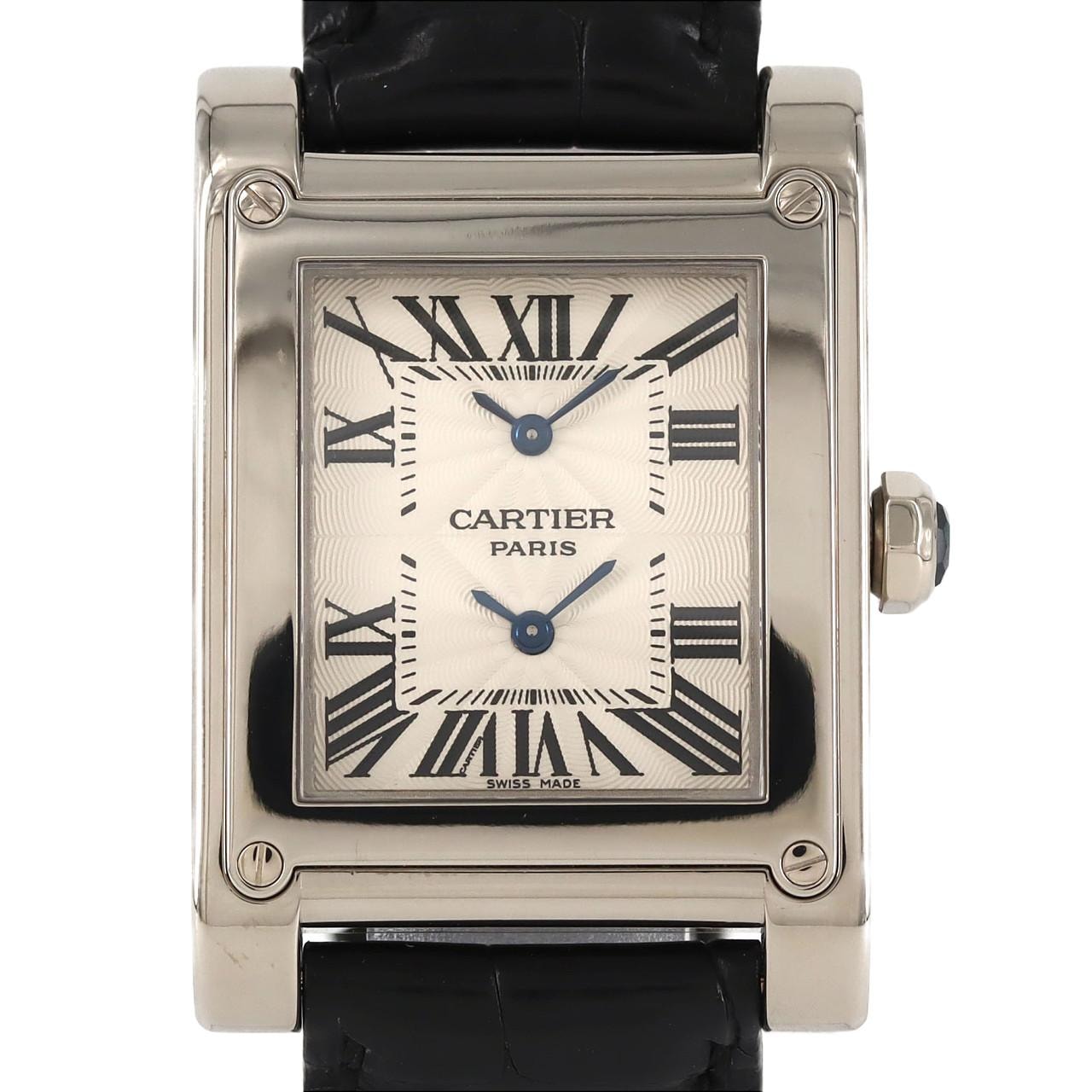 カルティエ タンクアビス2タイムゾーン WG W1534351 WG 手巻