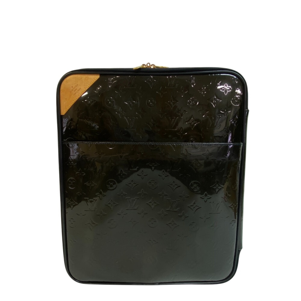 ルイヴィトン LOUIS VUITTON キャリーバッグ モノグラムヴェルニ ぺガス45 スーツケース ブラック