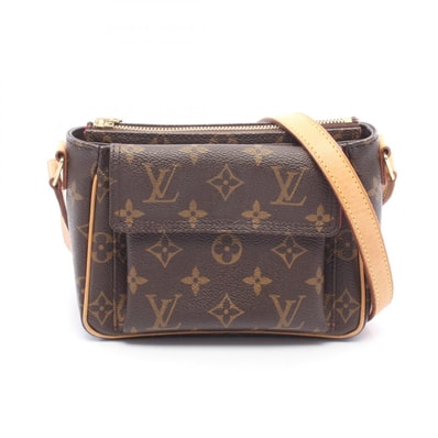 ルイ・ヴィトン LOUIS VUITTON ヴィバシテPM ショルダーバッグ バッグ PVCコーティングキャンバス レザー モノグラム レディース ブラウン系 M51165 【中古】