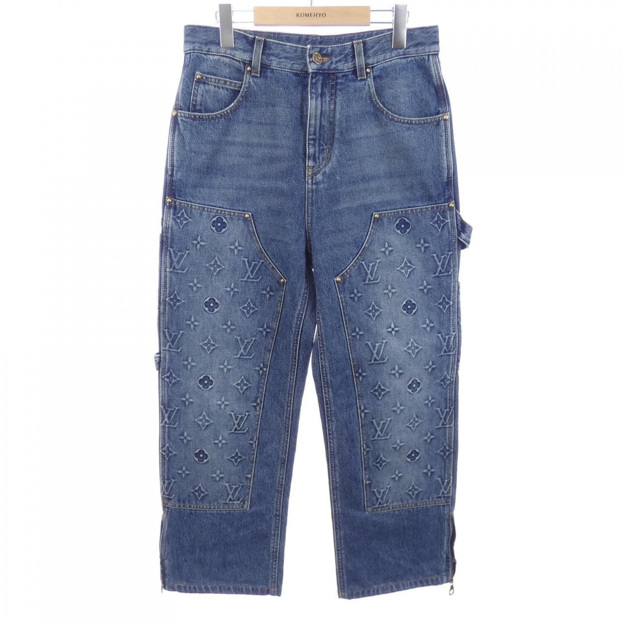 ルイヴィトン LOUIS VUITTON ワークウエアデニムカーペンターパンツ HOD45WY38 ジーンズ