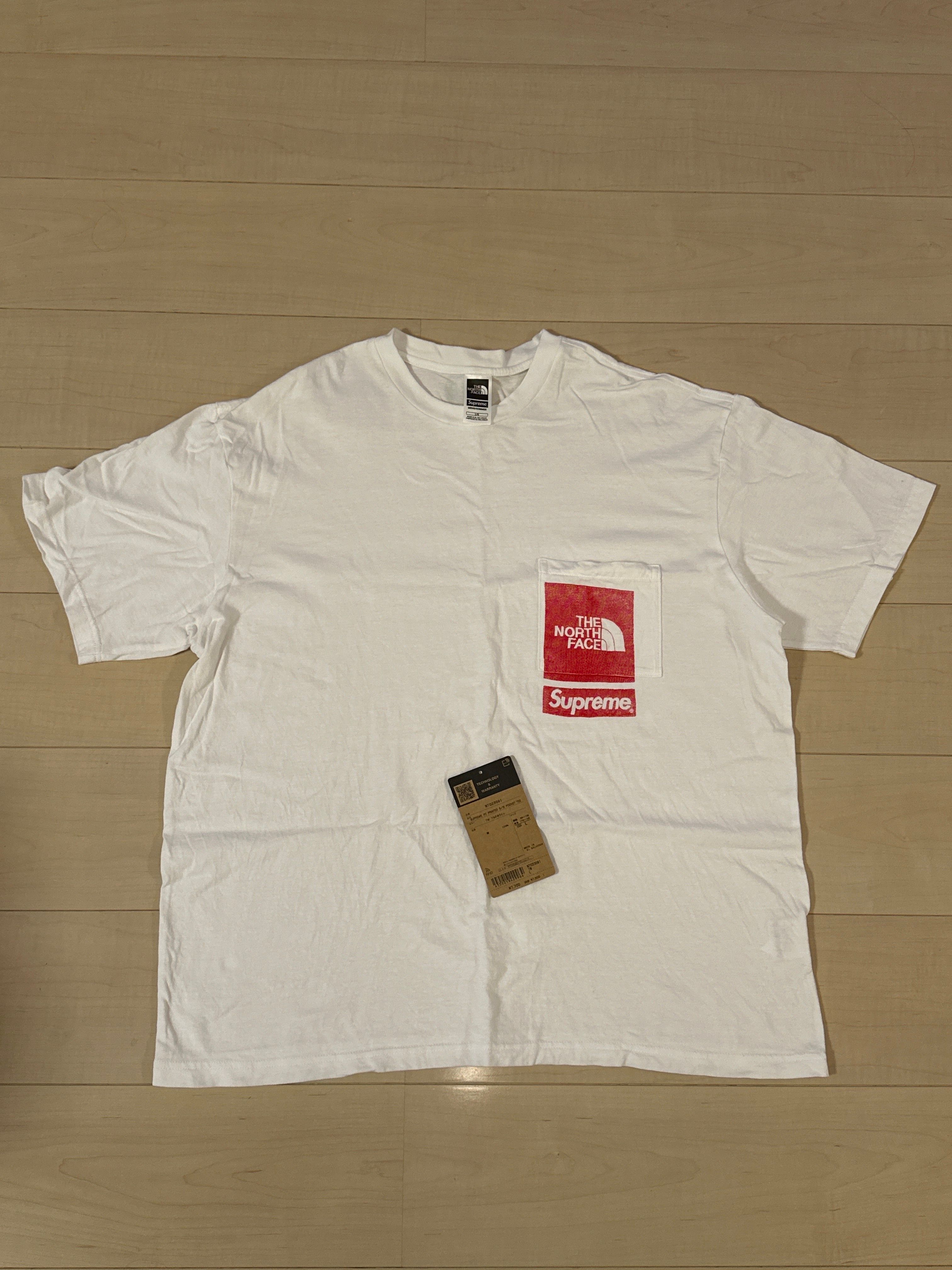Supreme x The North Face Printed Pocket Tee "White"