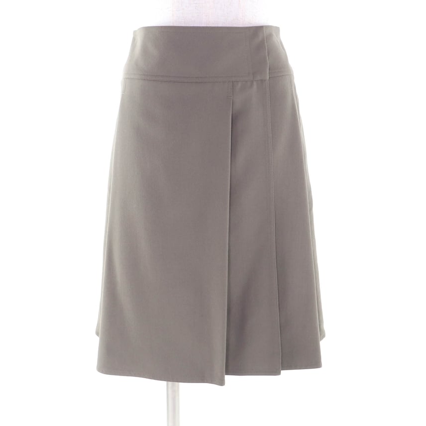 A (未使用に近い)】極美品 エルメス ラップスカート カーキ A (未使用に近い)】極美品 エルメス ラップスカート カーキ