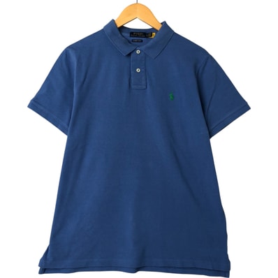 古着 ラルフローレン Ralph Lauren POLO RALPH LAUREN CUSTOM SLIM FIT 半袖 ポロシャツ メンズXL相当/eaa534028