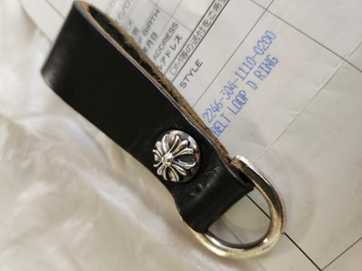 Chrome Hearts Belt Loop D Ring / Cross "Black"