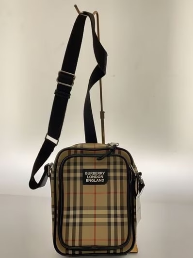 BURBERRY Vintage Check and Leather Crossbody Bag "Archive Beige"