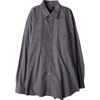 古着 ラルフローレン Ralph Lauren POLO by Ralph Lauren LOWELL SPORT 長袖 コットンチェックシャツ メンズXL相当/eaa618550