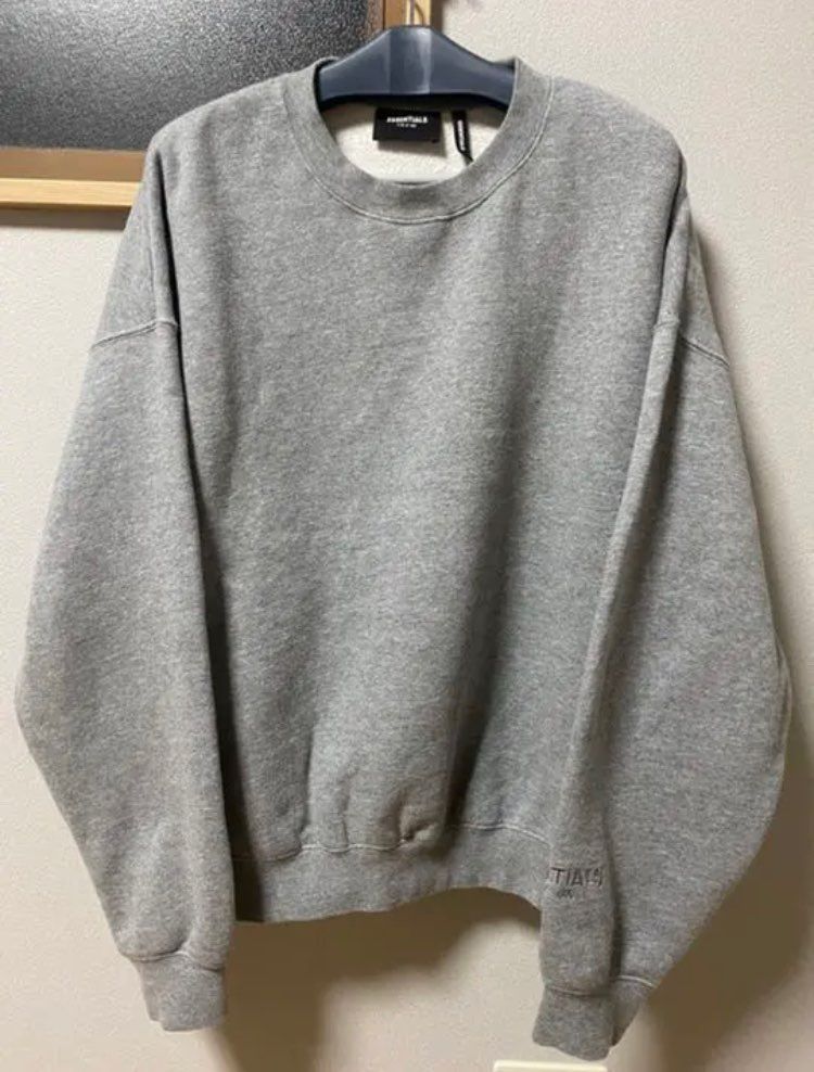 FEAR OF GOD ESSENTIALS Knit Sweater "Grey Melange"