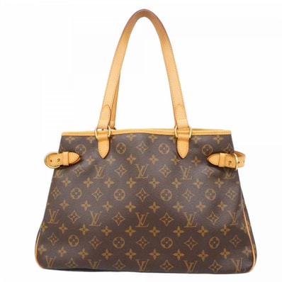 【6dd4224】ルイヴィトン トートバッグ モノグラム バティニョールオリゾンタル M51154 ブラウン【中古】レディース