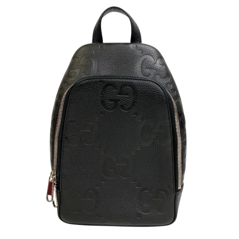 グッチ GUCCI ボディバッグ ジャンボGG クロスボディバッグ 766937 ブラック