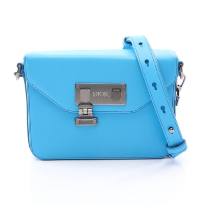 ディオール Dior ディオールロック ショルダーバッグ バッグ レザー メンズ ブルー系 【中古】