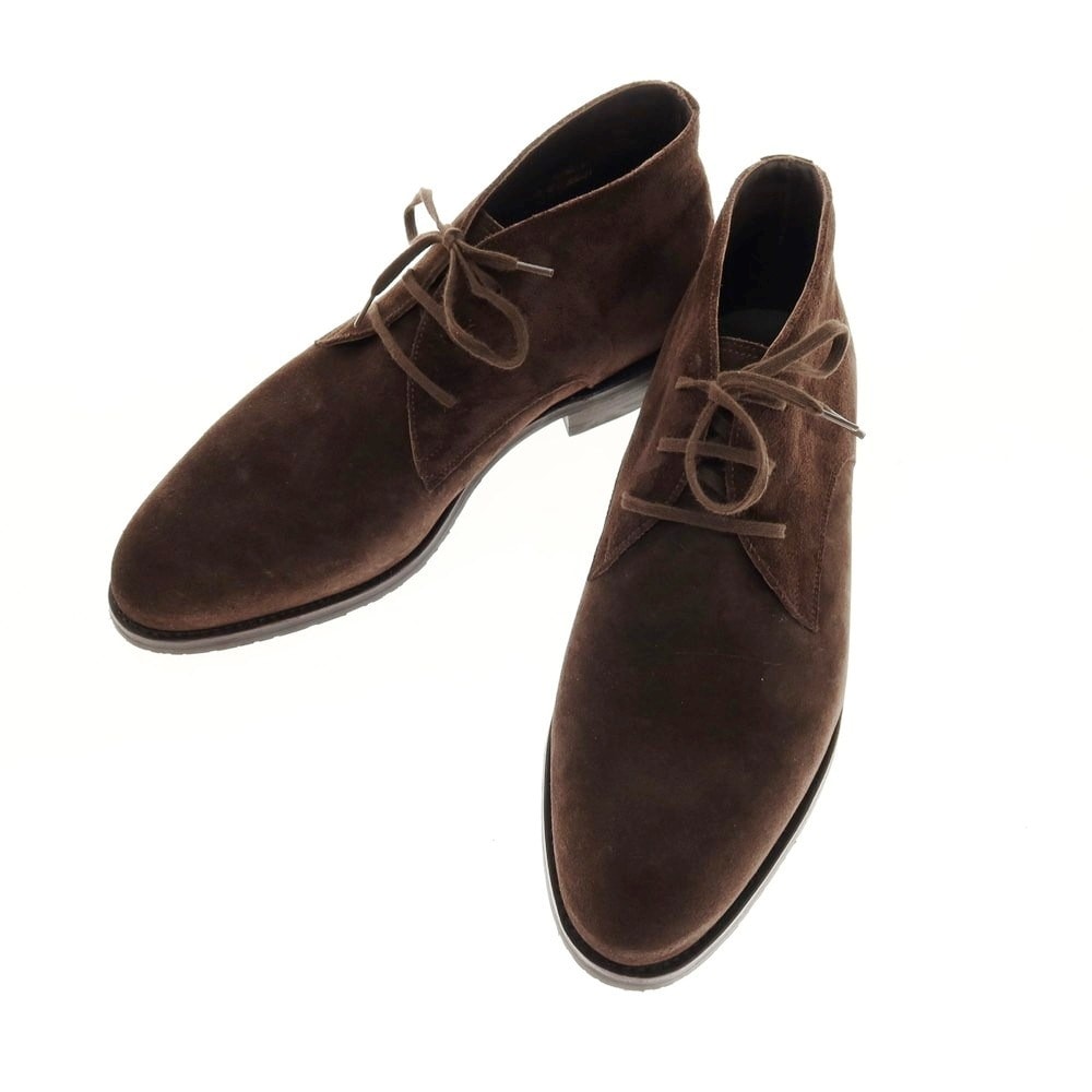 【中古】ジェイエムウエストン J.M WESTON EDOUARD スエード チャッカブーツ ダークブラウン【サイズ6 1/2D】【メンズ】