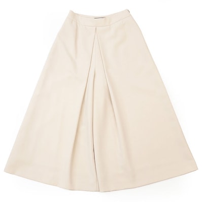 フォクシー ニューヨーク 38163 ガウチョ ワイドシルエット パンツ レディース ベージュ 38 FOXEY NEW YORK