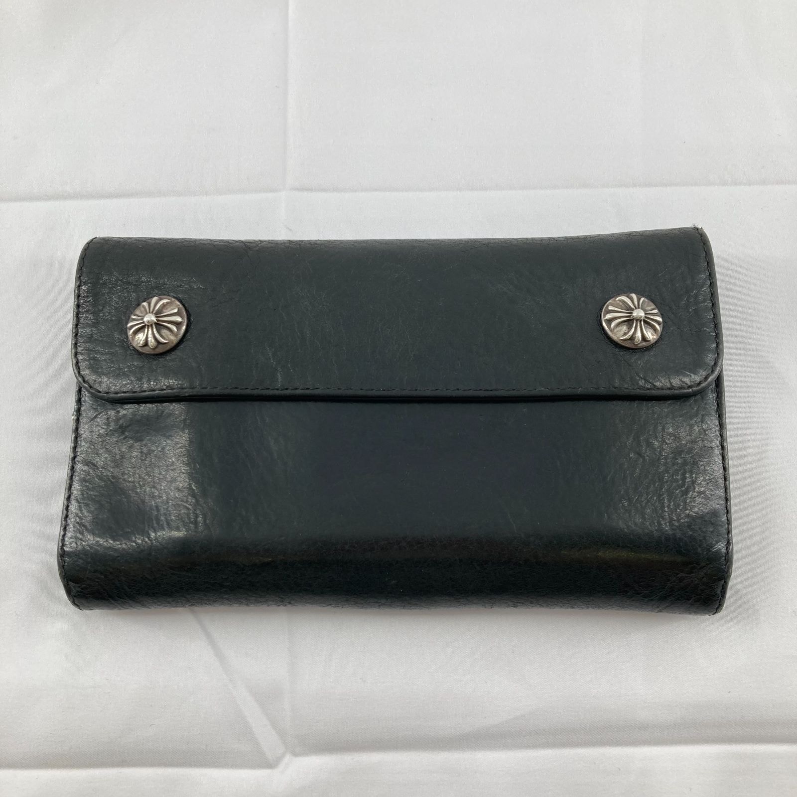 Chrome Hearts Wave Wallet Leather "Black"