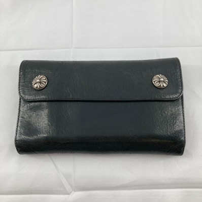 Chrome Hearts Wave Wallet Leather "Black"