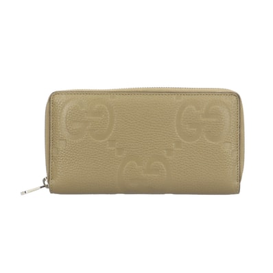 グッチ ジップアラウンドウォレット ジャンボGG 長財布 レザー 739484 レディース GUCCI 中古
